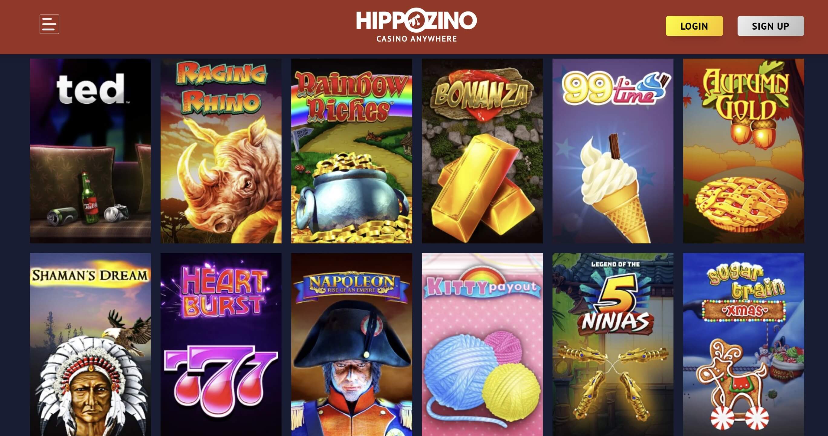 Hippozino casino slots