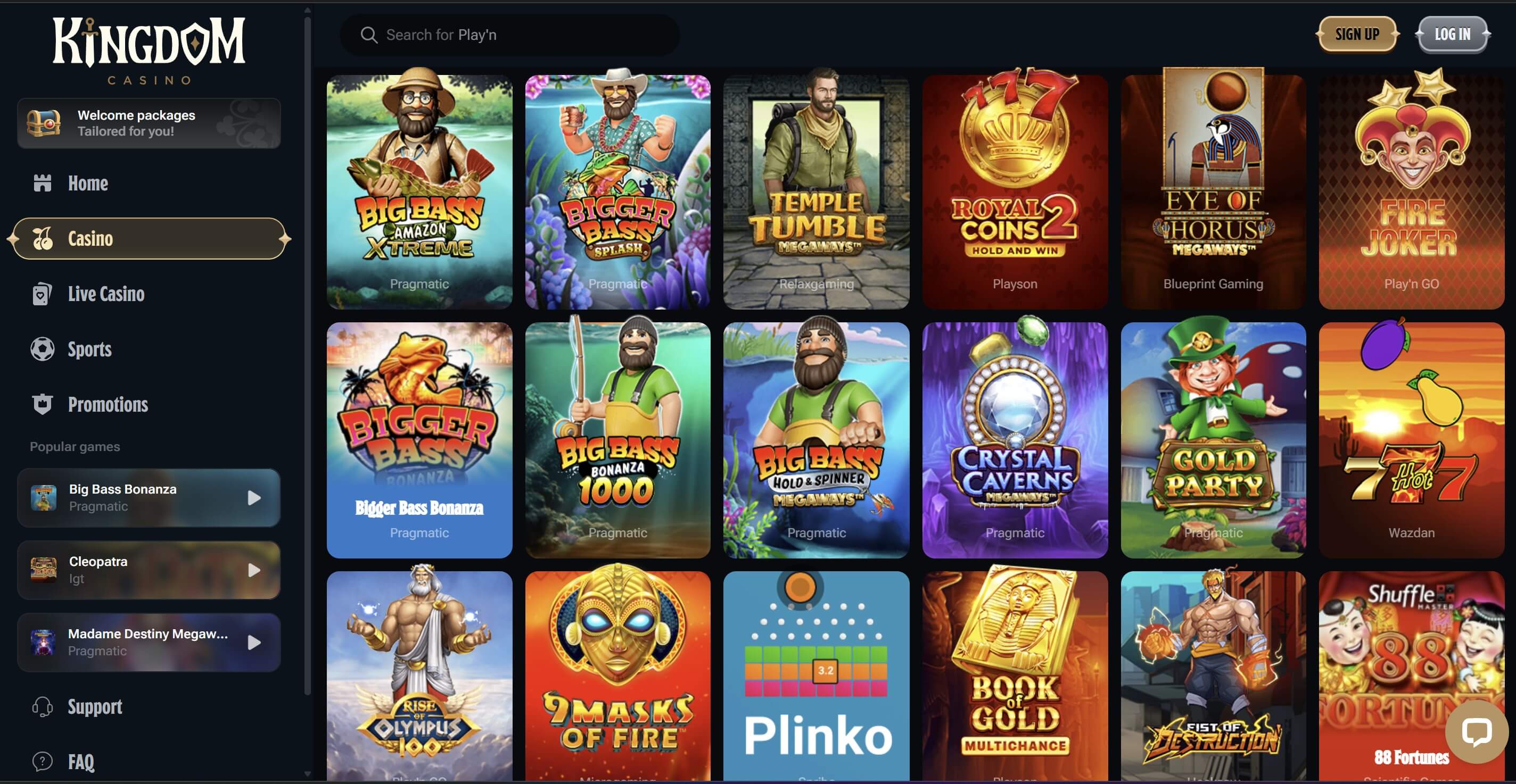 kingdom casino slots