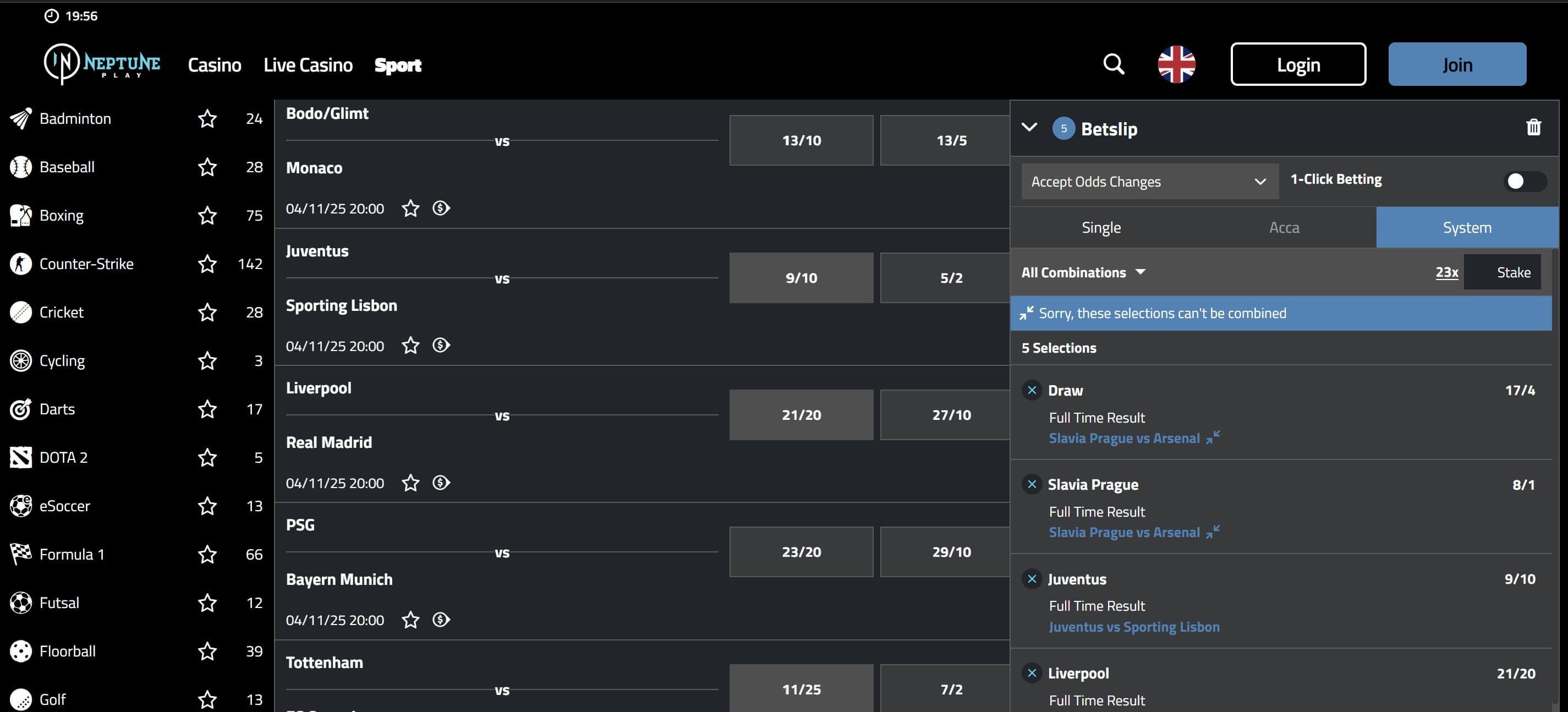 neptune play sports betting
