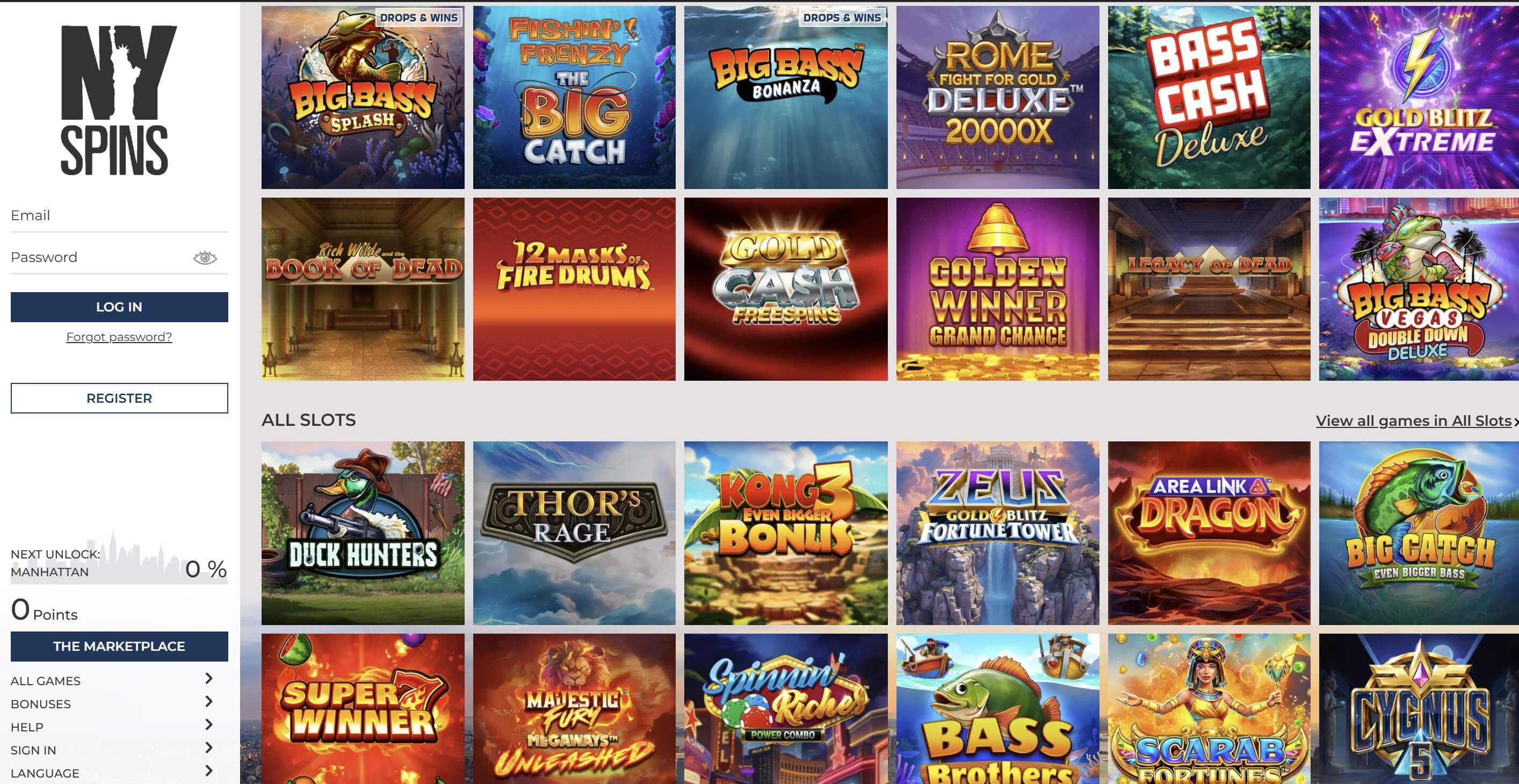 ny spins slots