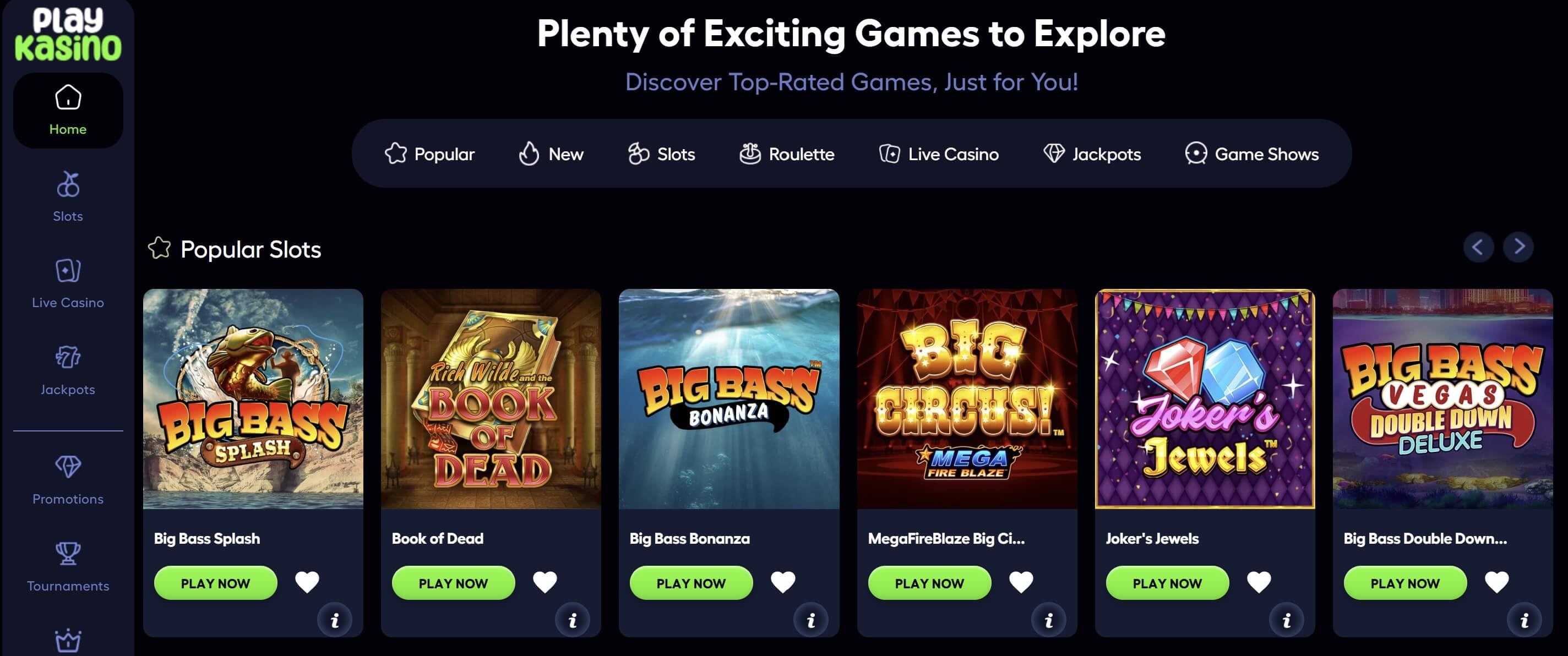 playkasino game lobby