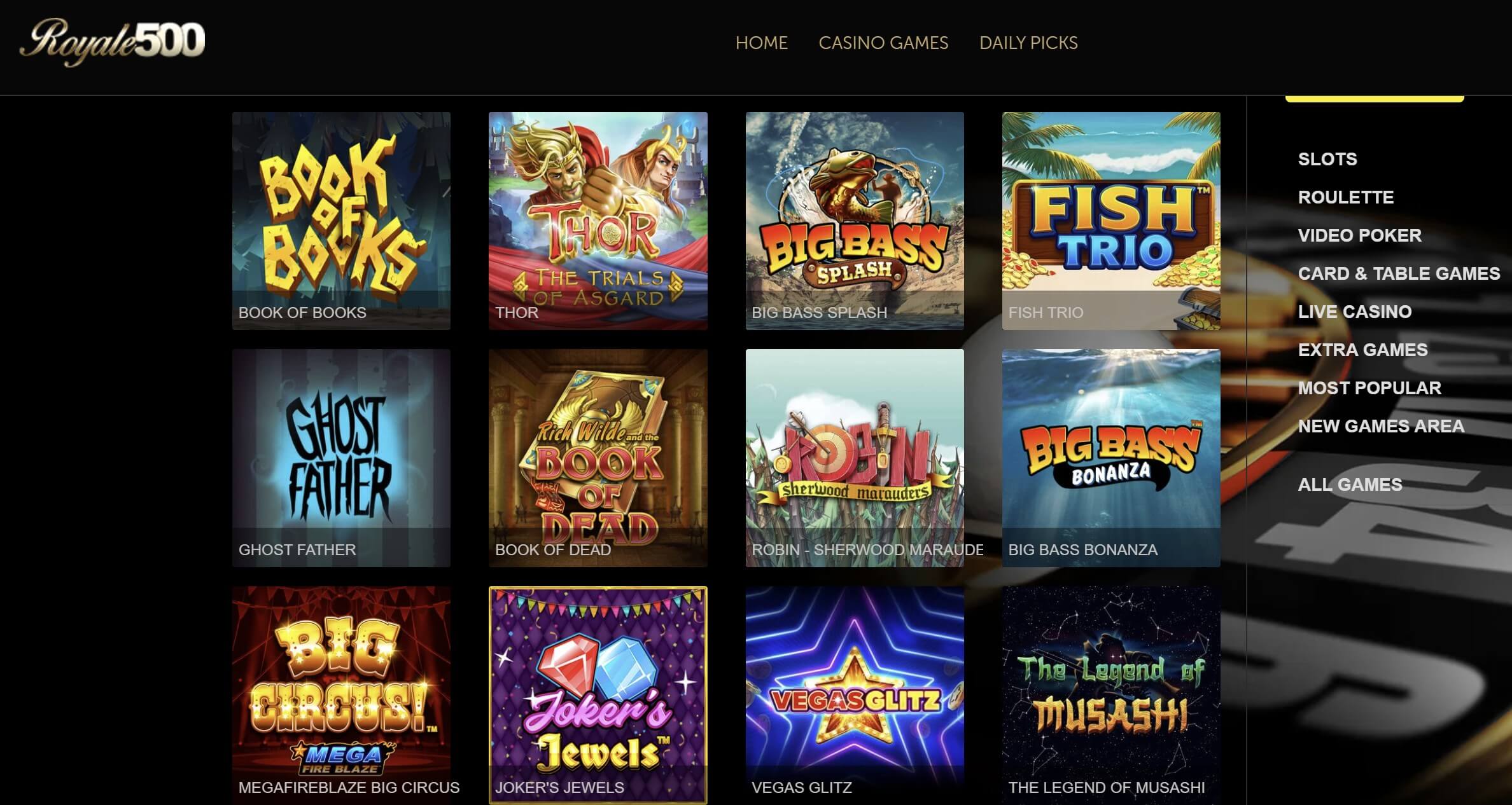 Royale500 Casino slots