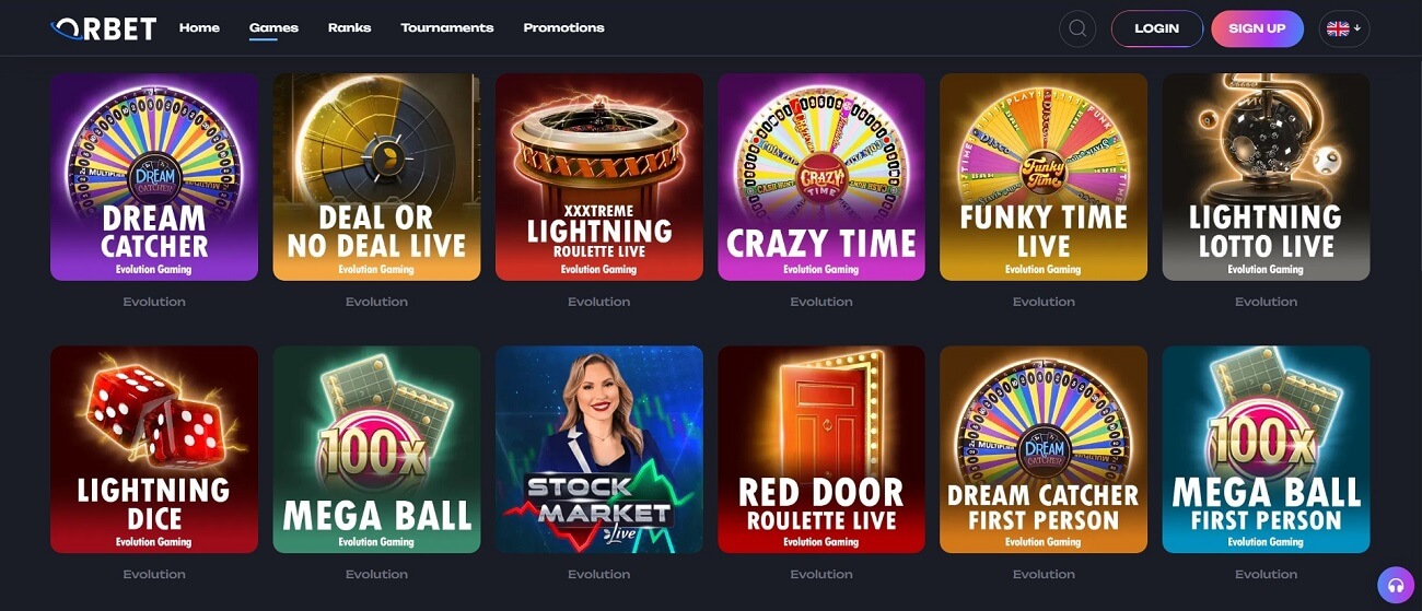 live casino games