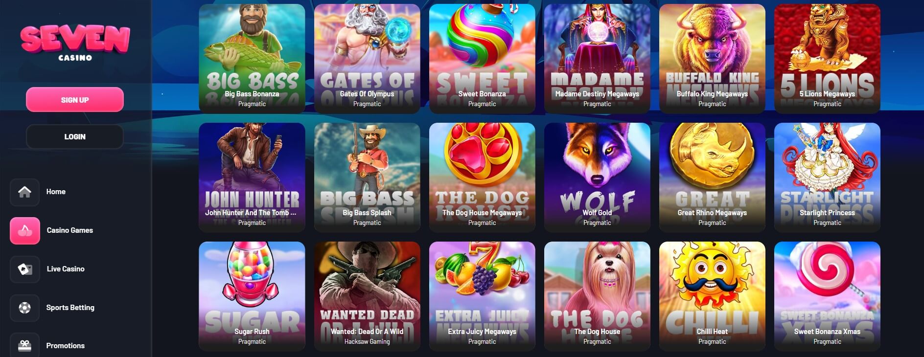 seven casino slots uk