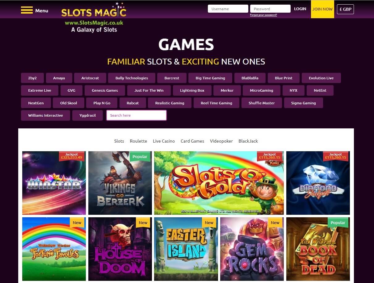 World class casino slots