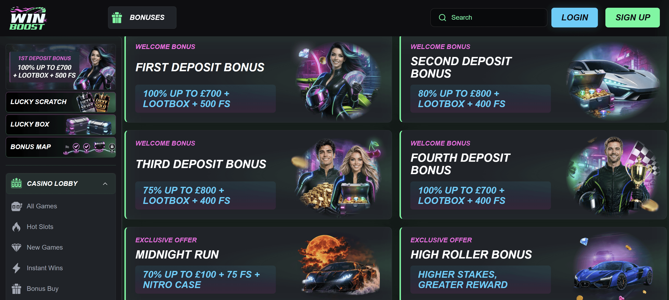 winboost casino bonuses